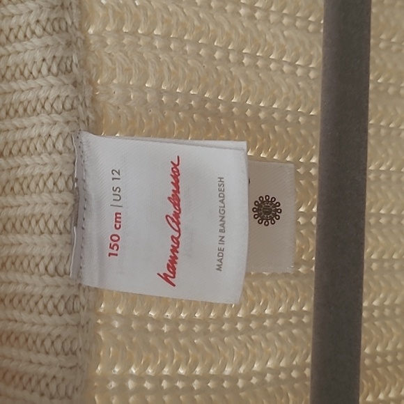 Hanna Anderson girls off-white/cream cardigan - Picture 3 of 7